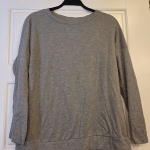 Gray Long Sleeve Top